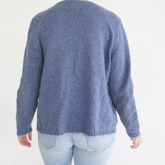 Vintage Croft & Barrow Bird Embroidered Zip Cardigan Grandmacore Cottagecore S - Picture 2 of 10